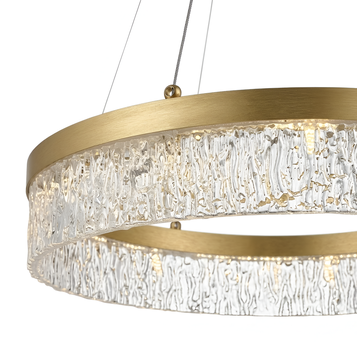 Підвісні люстри золоті D-60 cm / D-80 cm Led 100W Gold Ice 250819-100005878