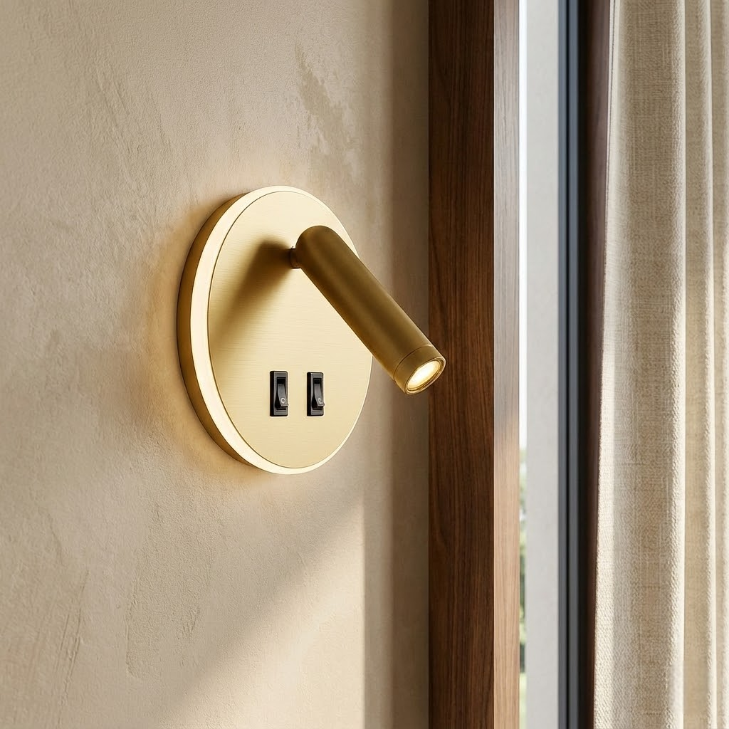 Настінний світильник золотий D-14.5 cm Led 8W 4000K Gold Circle 251036-100006478