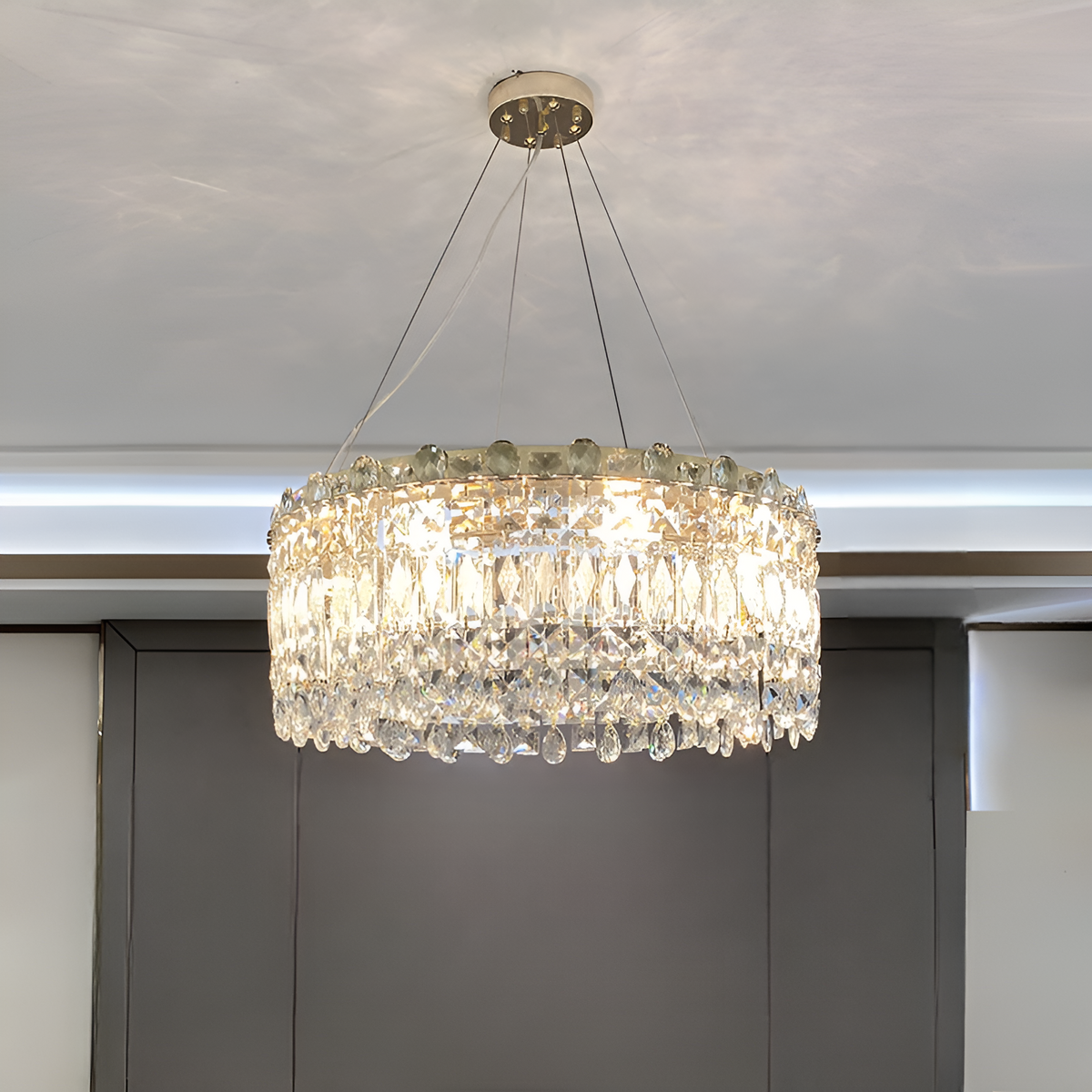 Люстра Crystal Gold D-60cm E14 250488-100004491