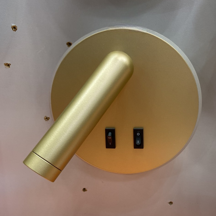 Настінний світильник золотий D-14.5 cm Led 8W 4000K Gold Circle 251036-100006478