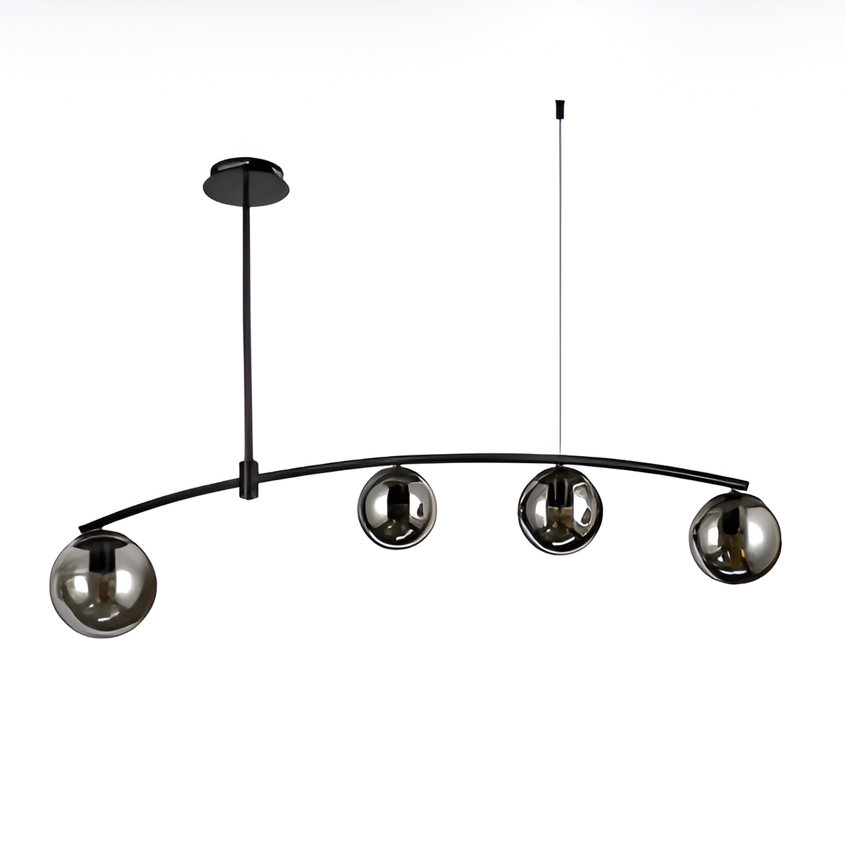 Підвісна люстра чорна L-125 cm E27*4 Black Bubbles 260131-100007118