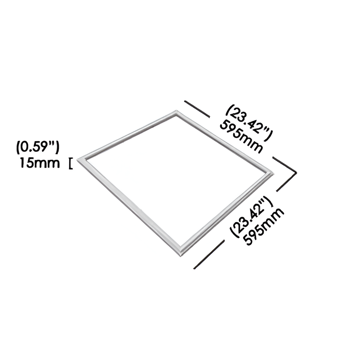 Стельовий світильник білий квадратний L-59.5 cm Led 40W 4000K White Square 251062-100006285