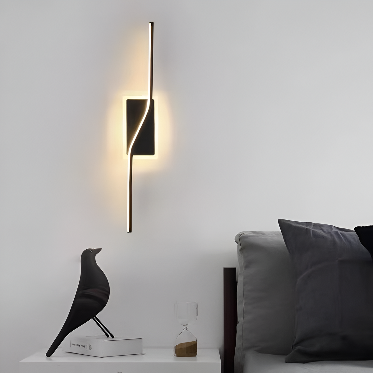Настінний світильник чорний L-60cm / L-80cm Led 3000K-6000K Black Line 251174-100006727