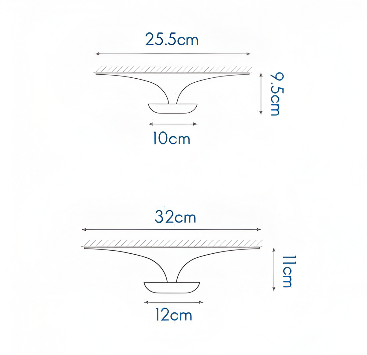Настінні світильники D-25.5 cm / D-32 cm Led 8W Pink Plate 260258-100007352