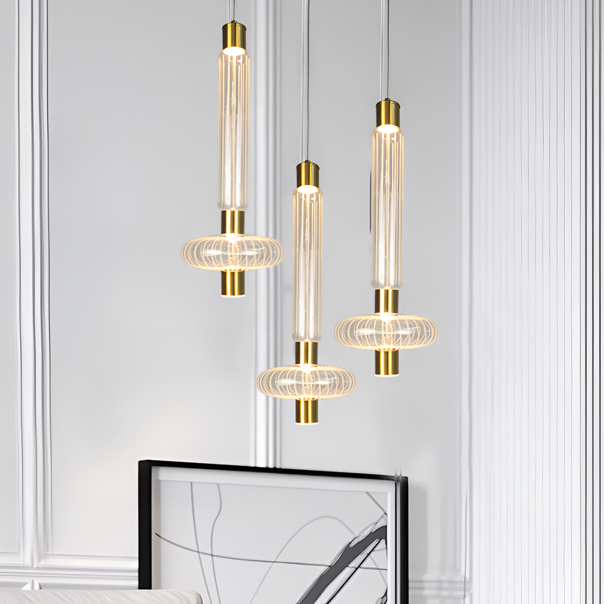Підвісний світильник золотий H-49.5 cm Led Gold Tron 260222-100007416