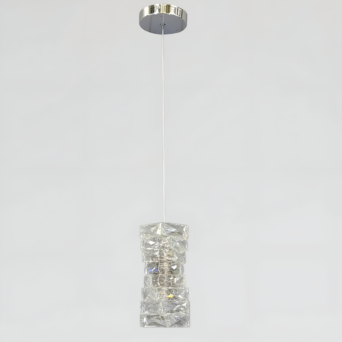 Підвісний світильник срібний Led 13W 3000K-6000K Chrome Crystal Shine Diamond 260235-100007383