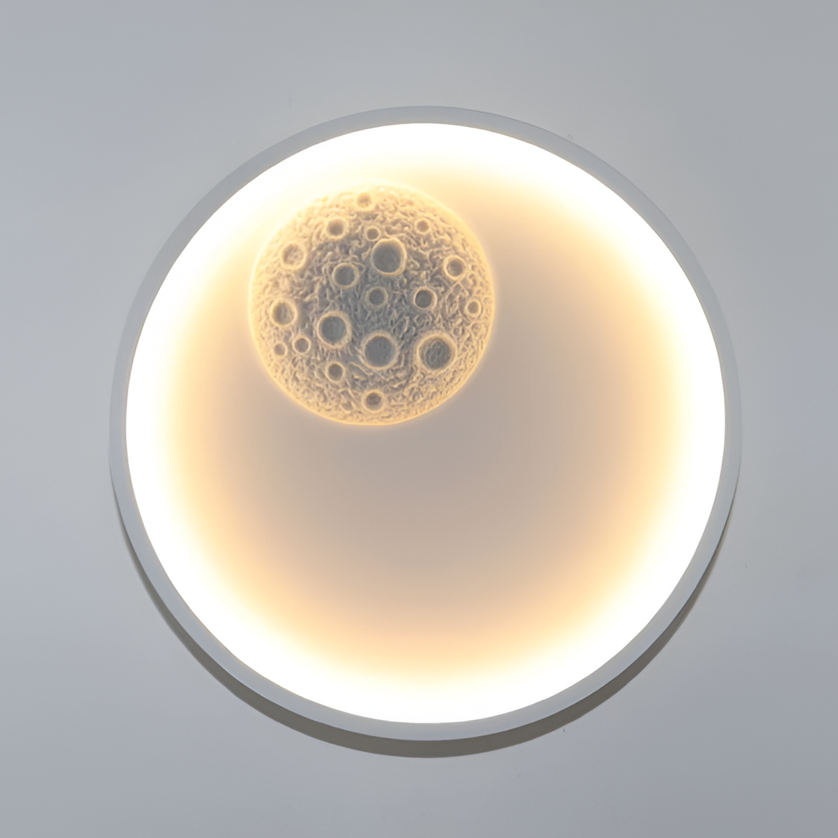 Настінний світильник місяць білий D-30 cm Led White Moon 251122-100006624