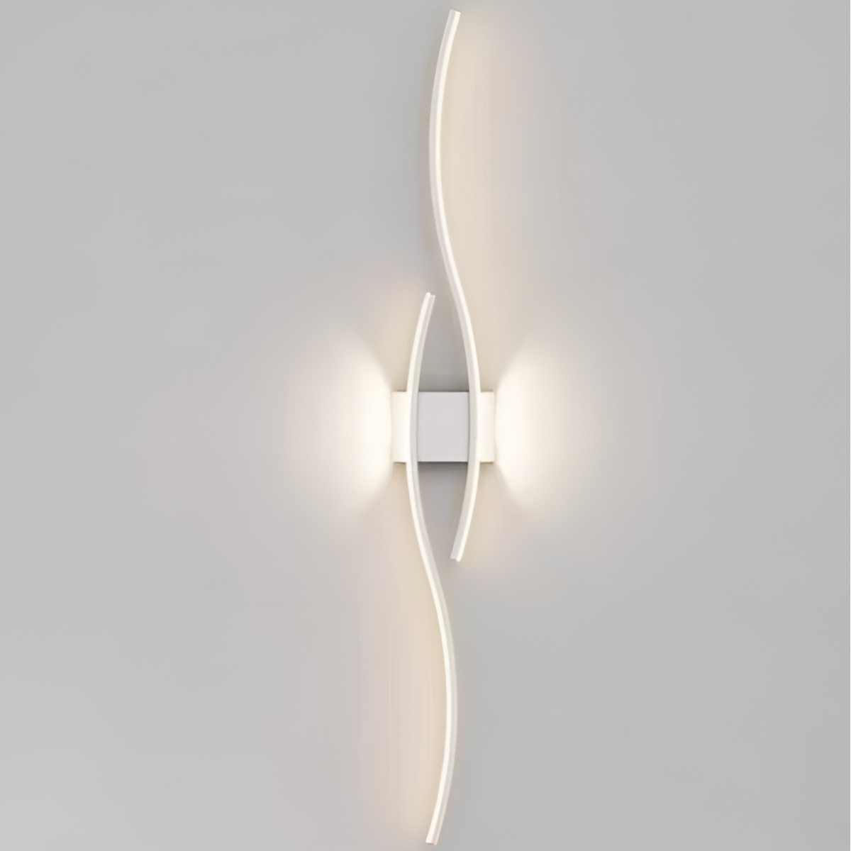 Настінні світильники білі L-60 cm / L-100 cm Led White Double Waves 251222-100006795