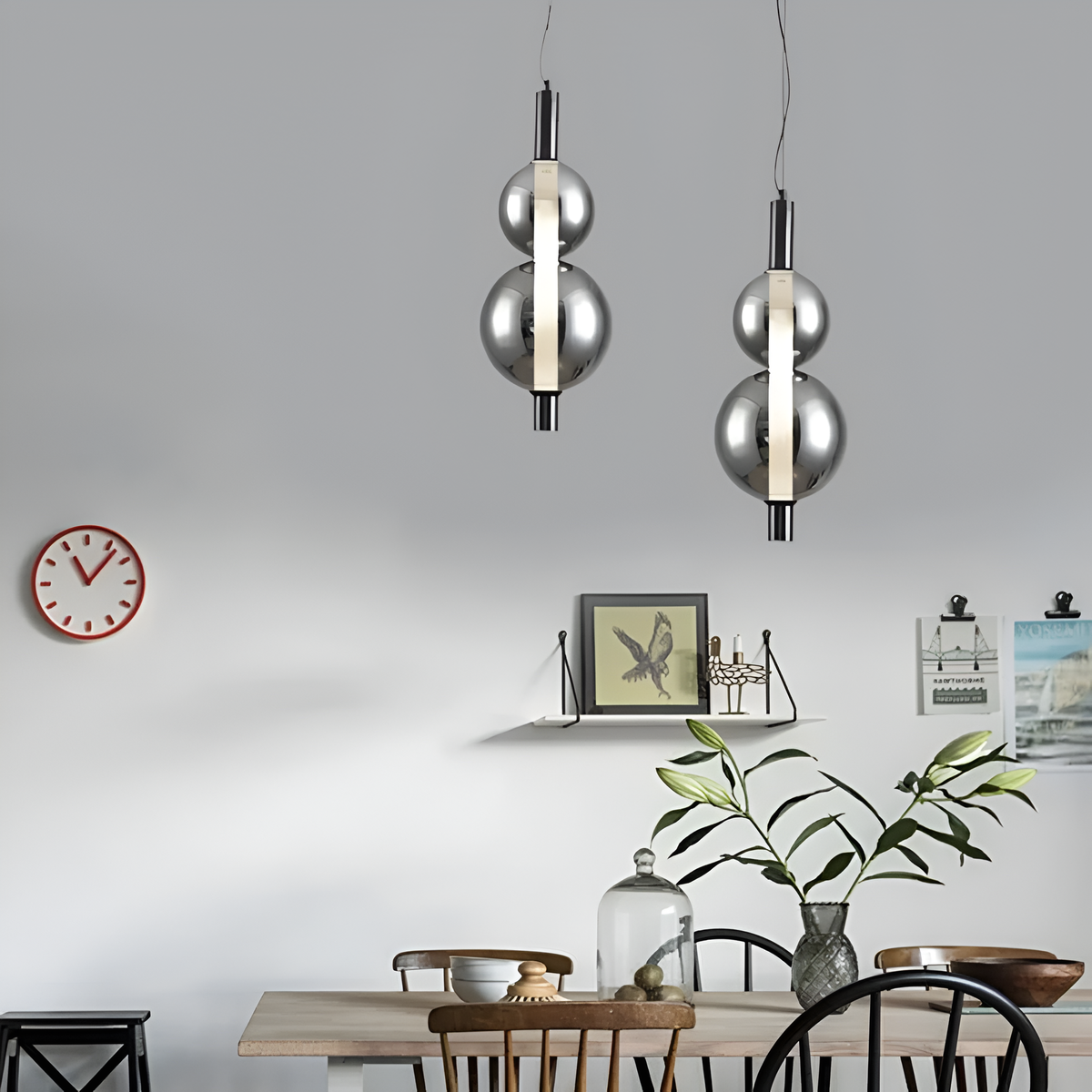 Підвісний світильник графітовий H-50 cm Led 12W 4000K Graphit Bubbles 251118-100006740