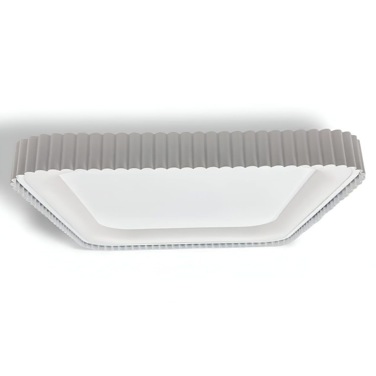 Стельова люстра біла L-49 cm Led 88W 3000K-6500K White Gofre 260248-100007399