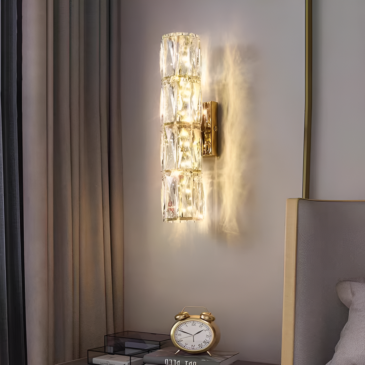 Настінний світильник золотий H-30 cm G4 Gold Crystal Shine 260135-100007284