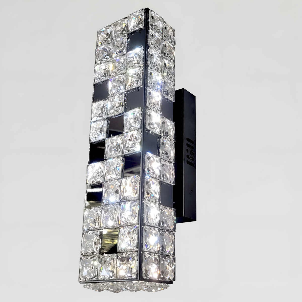 Настінний світильник H-40 cm Led 11W 3000K-6000K Black+Chrome Crystal 260135-100007324