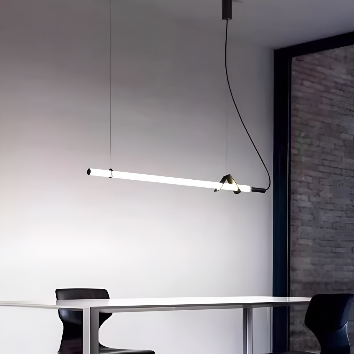 Підвісні світильники Tube L-100 cm / L-120cm Led 4000K Black 230618-100002220
