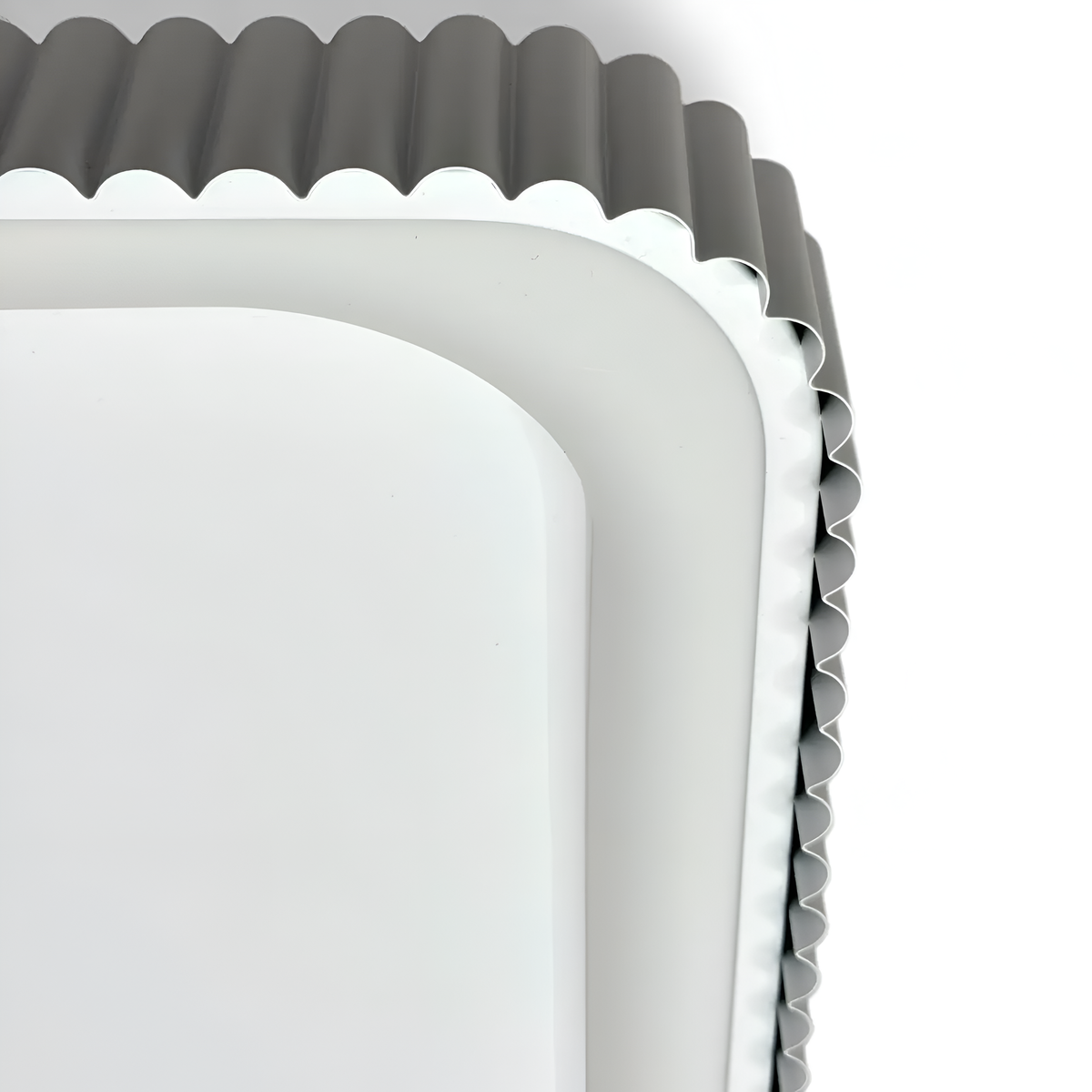Стельова люстра біла L-49 cm Led 88W 3000K-6500K White Gofre 260248-100007399