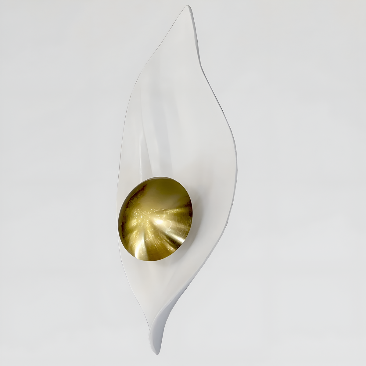 Настінний світильник білий H-44 cm Led 4.6W 3000K-6000K White+Gold Leaf 260135-100007330
