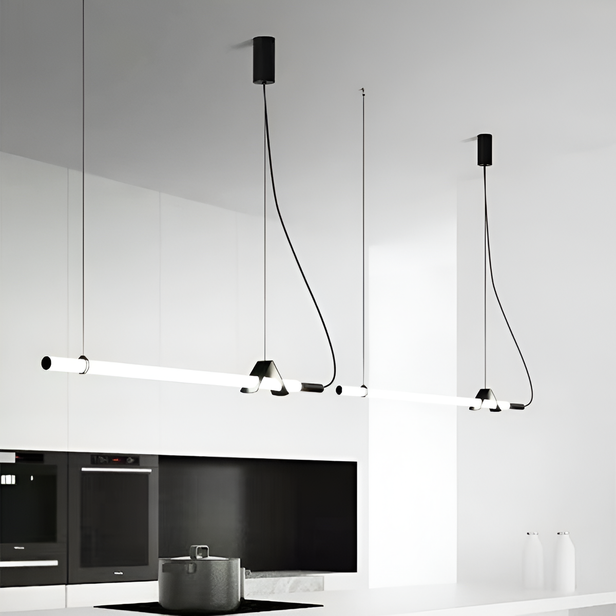 Підвісні світильники Tube L-100 cm / L-120cm Led 4000K Black 230618-100002220