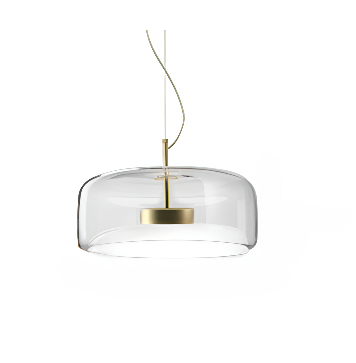 Підвісний світильник золотий D-33 cm Led 9W 3000K-6000K Gold+Clear Jube 251131-100006755