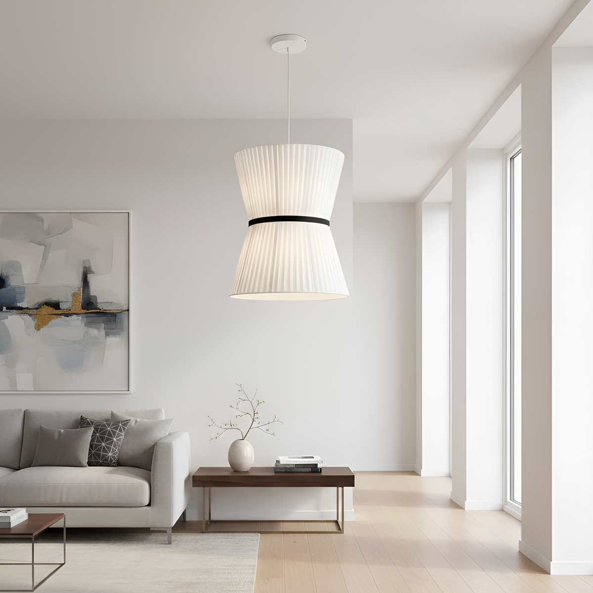 Підвісні люстри білі D-40 cm / D-50 cm / D-60 cm E27 White Lightness 260218-100007540