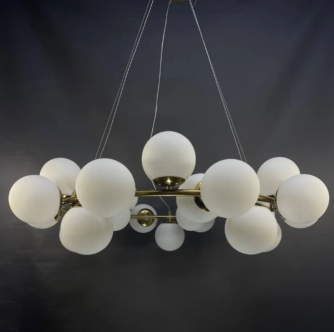 Підвісні люстри золоті D-80 cm / D-90 cm / D-100 cm E27*25 Gold Modo 251188-100006524