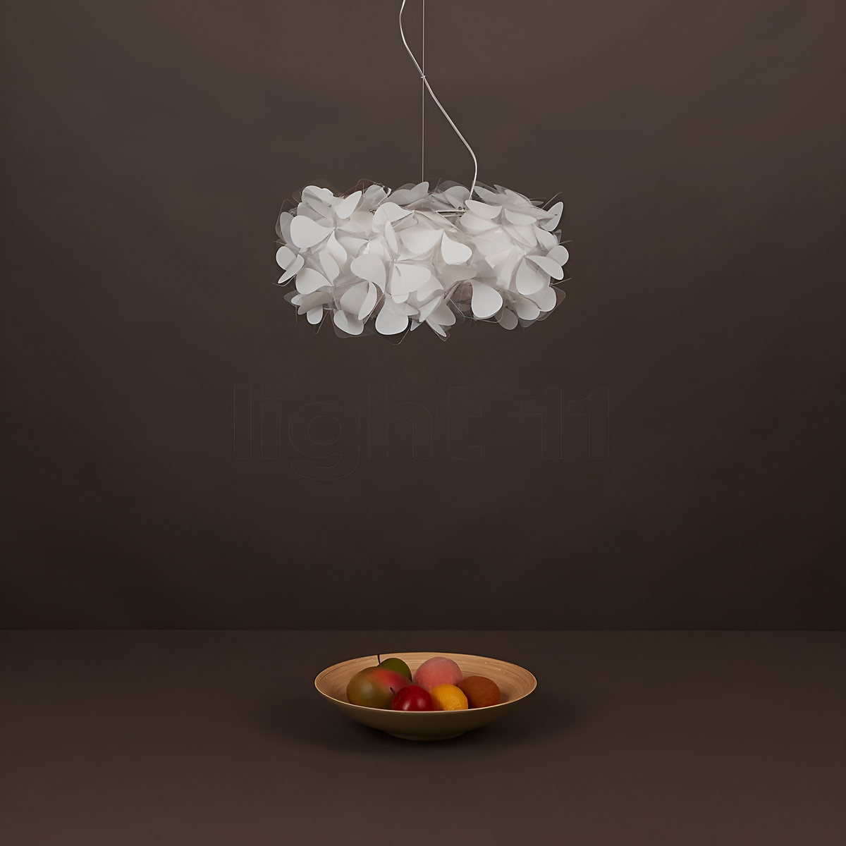 Люстра біла підвісна з пелюстками Квітка D-50 см Led White Flower lamp 230666-100002180