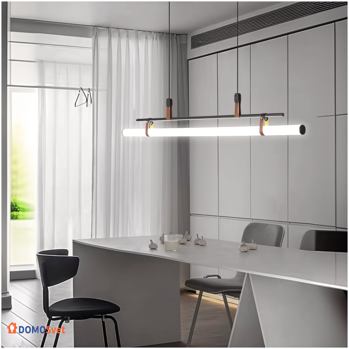 Люстра Tubus Line Lamp Black Domosvet Design 250914-241403
