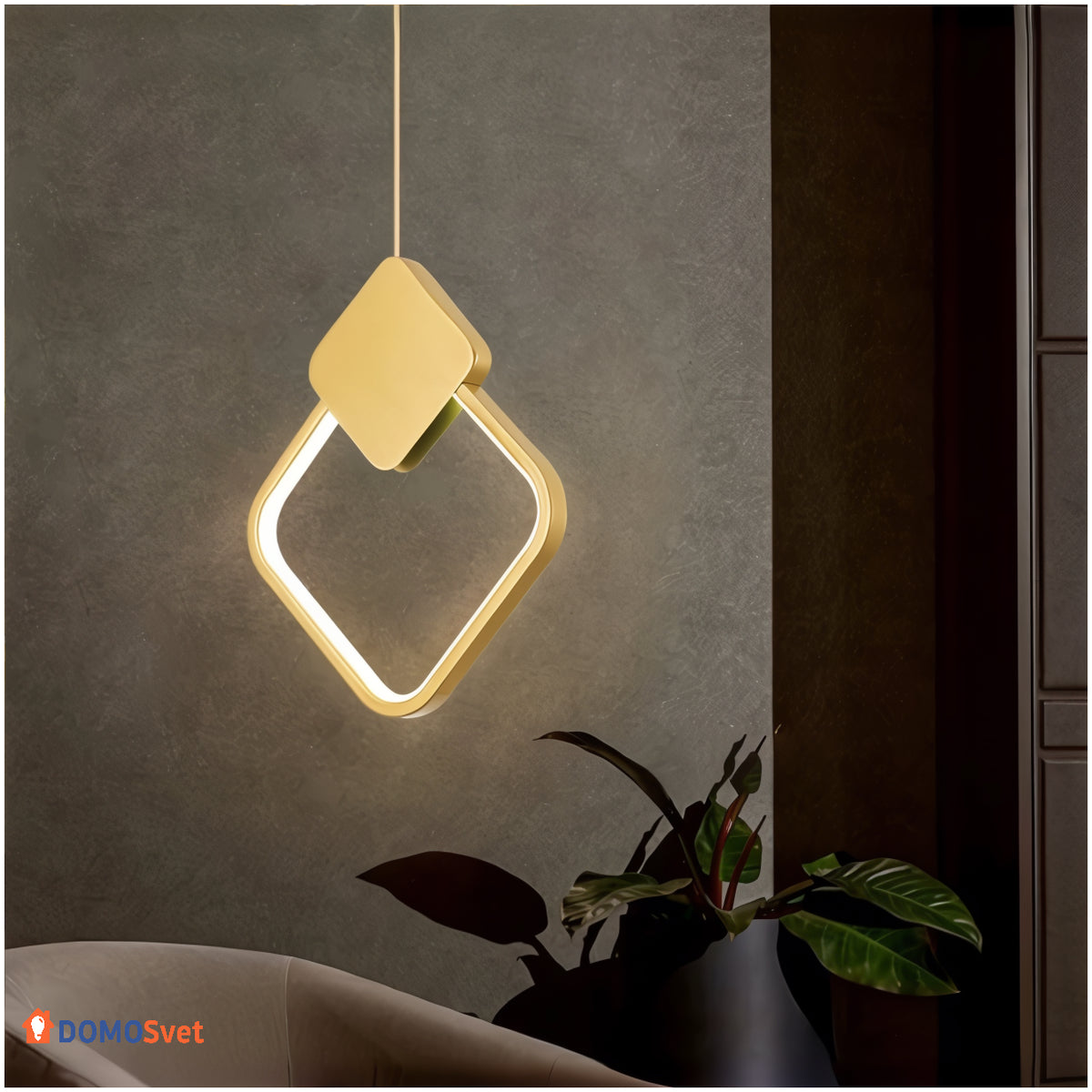 Люстра Curly Lamp Gold Domosvet Design 250914-241797