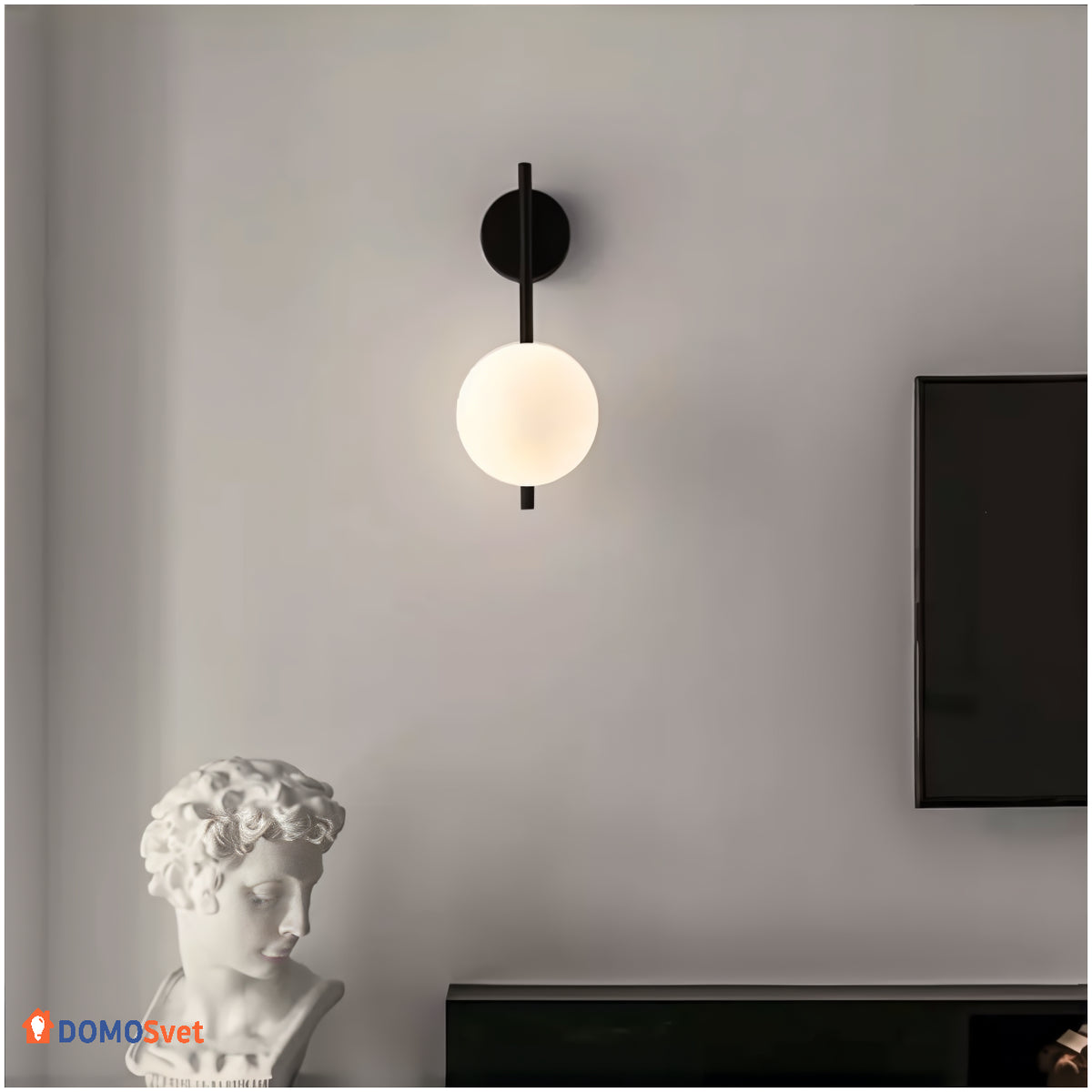 Настінні Світильники Bollo Black Domosvet Design 250914-241851