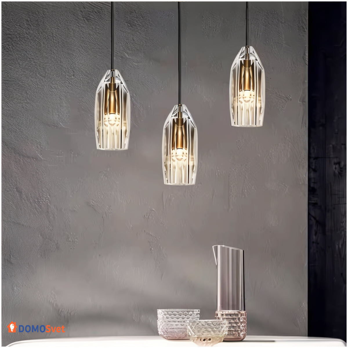 Підвісна Люстра Broken Crystals Domosvet Design 250914-241861