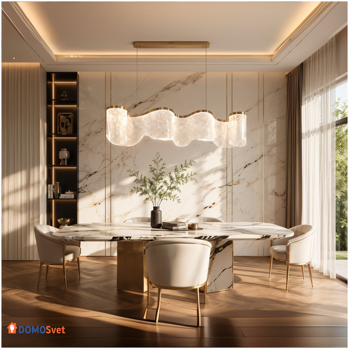 Люстра Lumi Ribbon Domosvet Design 260814-248965