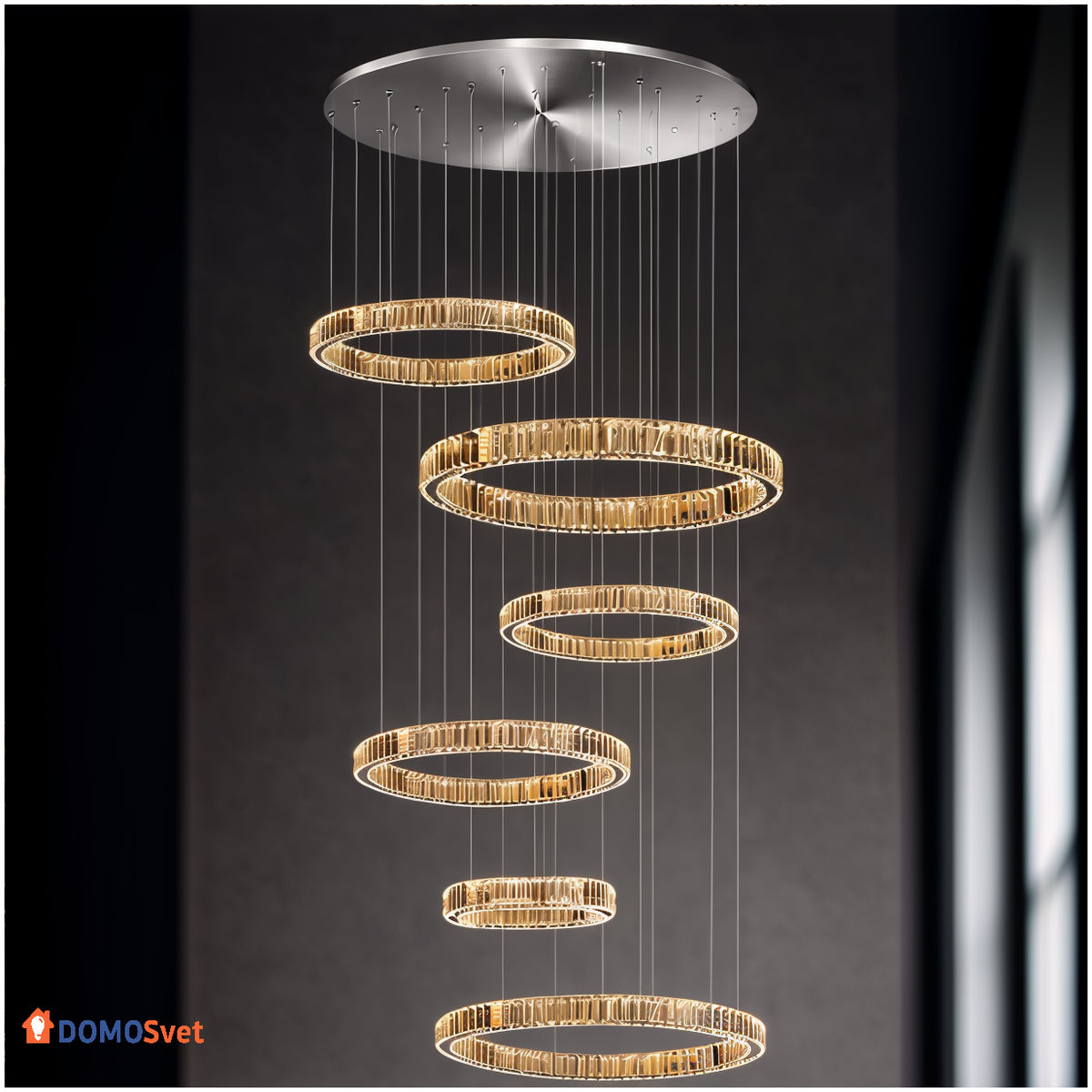 Люстра Aether Rings Domosvet Design 260814-249079