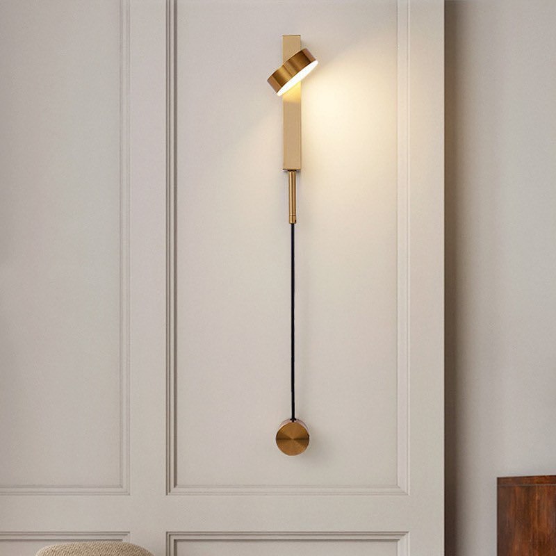 Бра золоте поворотне з вимикачем та регулюванням яскравості димером Teco Long Lamp Gold 260118-100007208