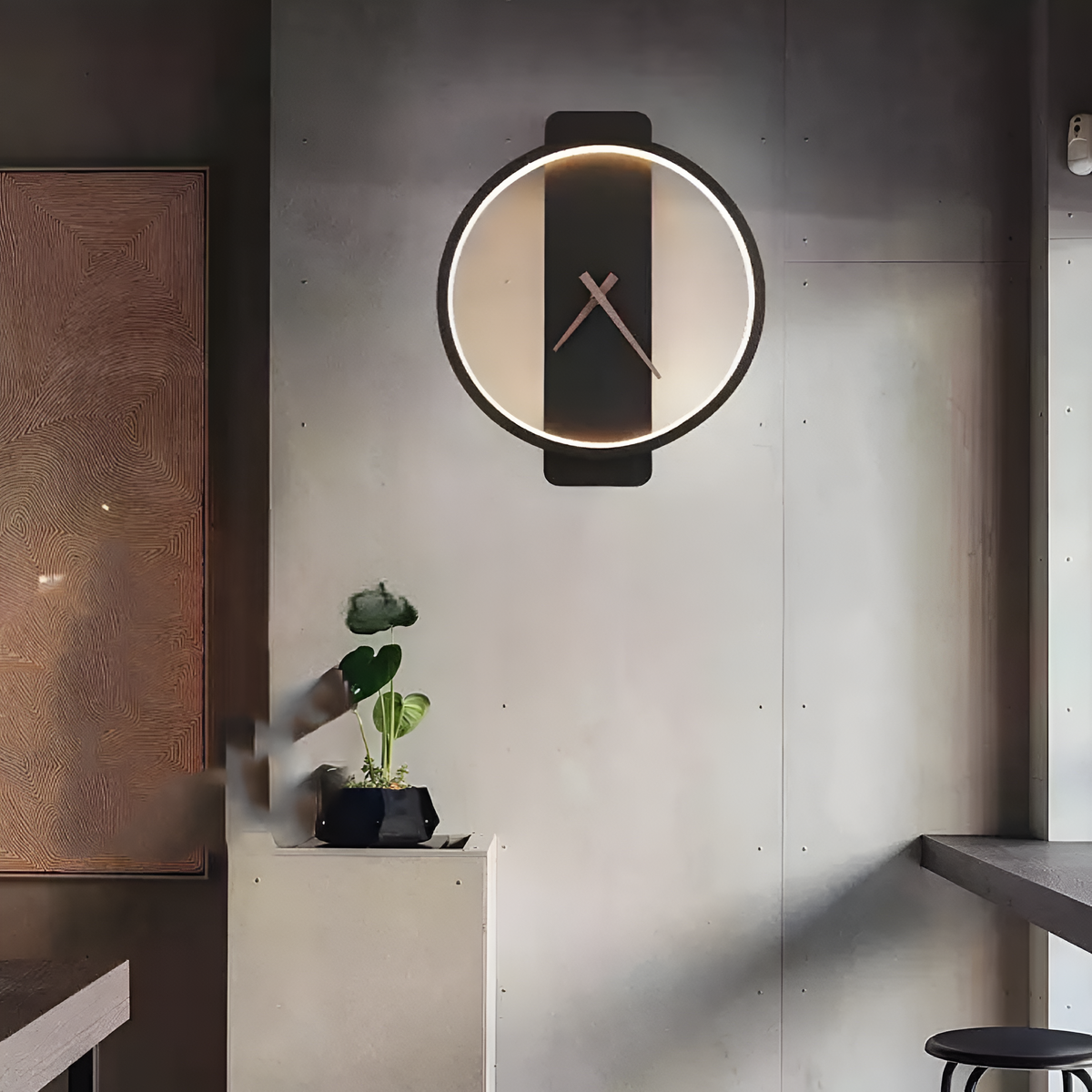 Бра Годинник Black Strong Style Clock H-37 cm 221235-100001261