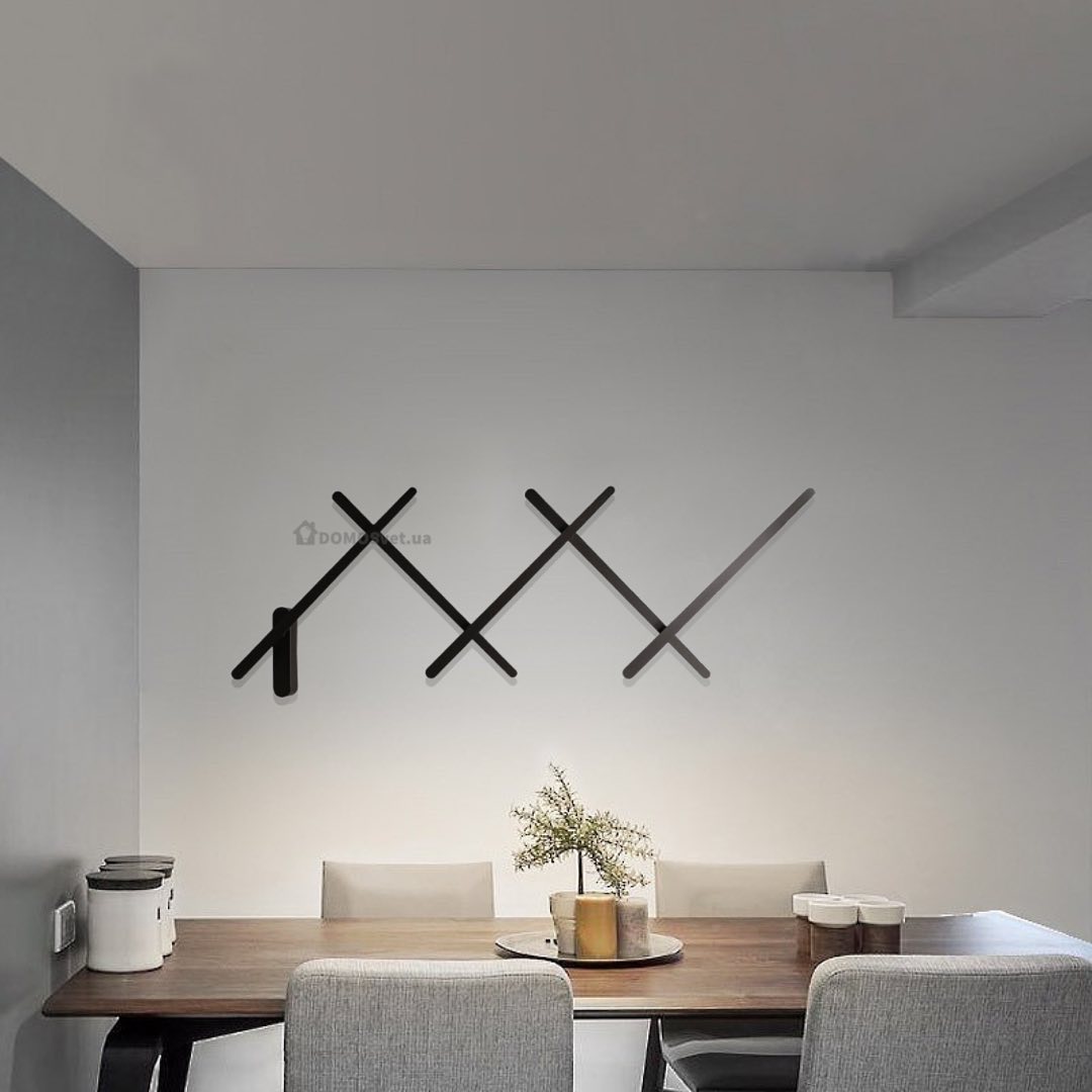 Бра чорне з 5 елементів Led 75W Black Cross 5 230626-100002113