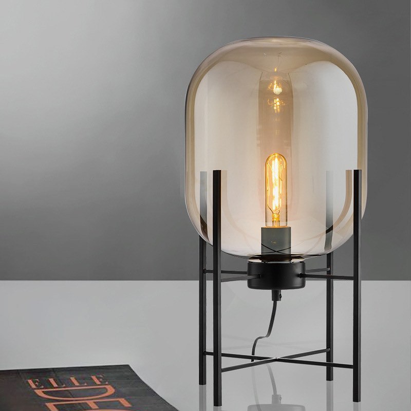 Настільна лампа Glass Oval Amber H-460 H-1050 H-1420 Amber 230666-100002214