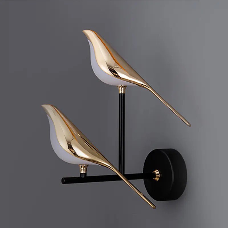 Бра золоті Пташки на гілці Two gold birds Led 27W / 32W Gold 230735-100002312