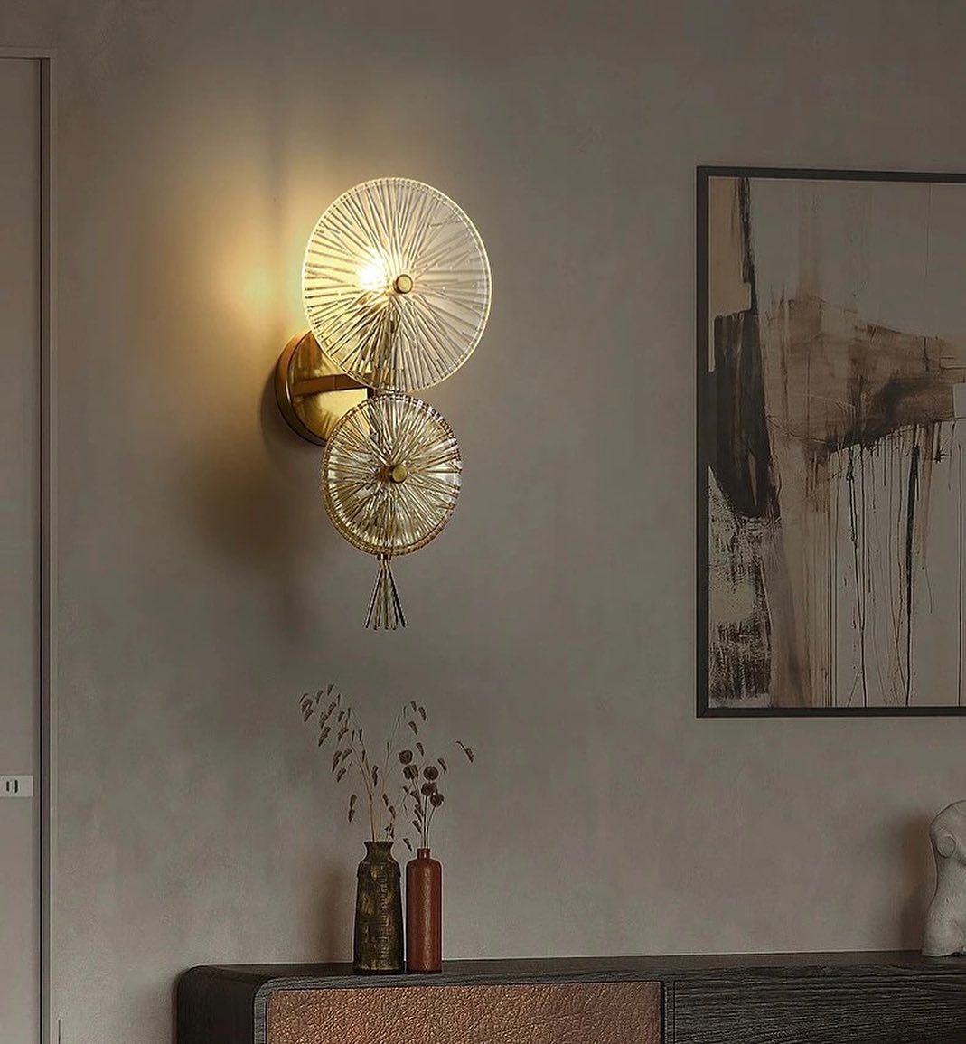 Бра Agapi H-45 см W-20 см Gold / Brass + Transparent 230918-100002486