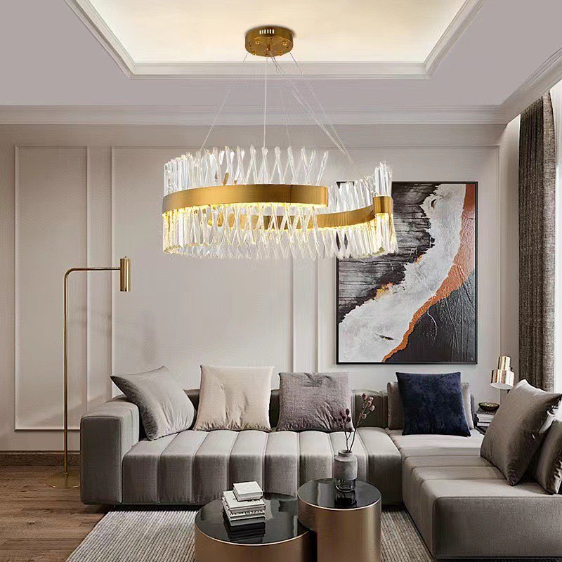 Підвісна люстра Curzon gold D-60 см / D-80 см 94W 4000К 230918-100002582