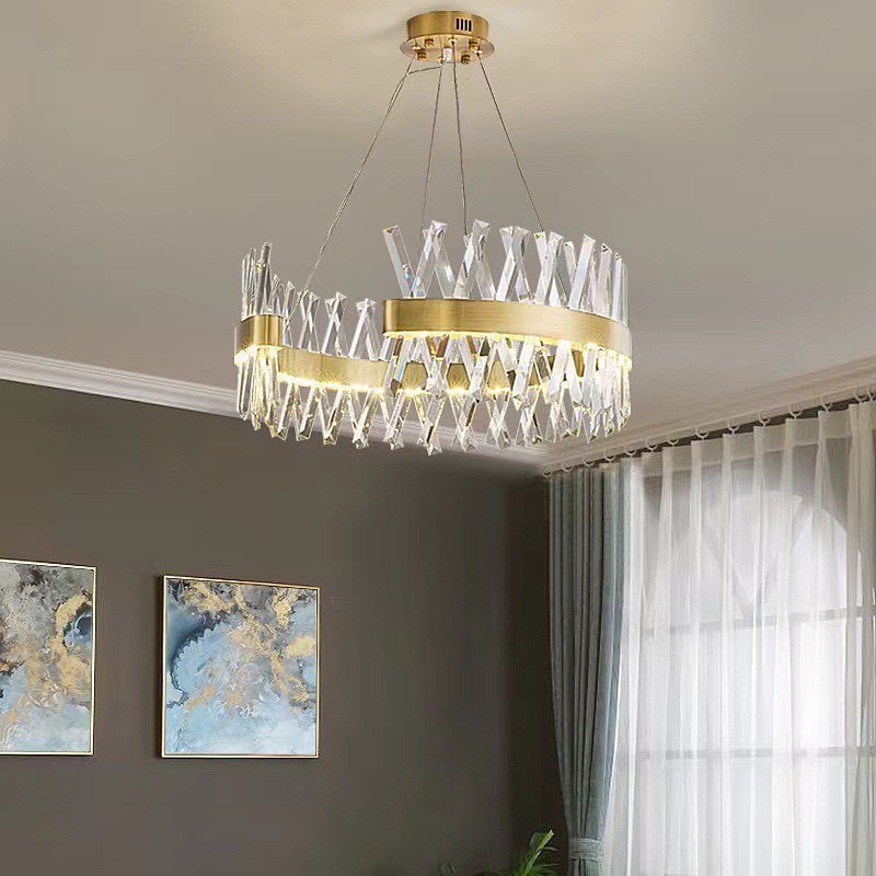 Підвісна люстра Curzon gold D-60 см / D-80 см 94W 4000К 230918-100002582