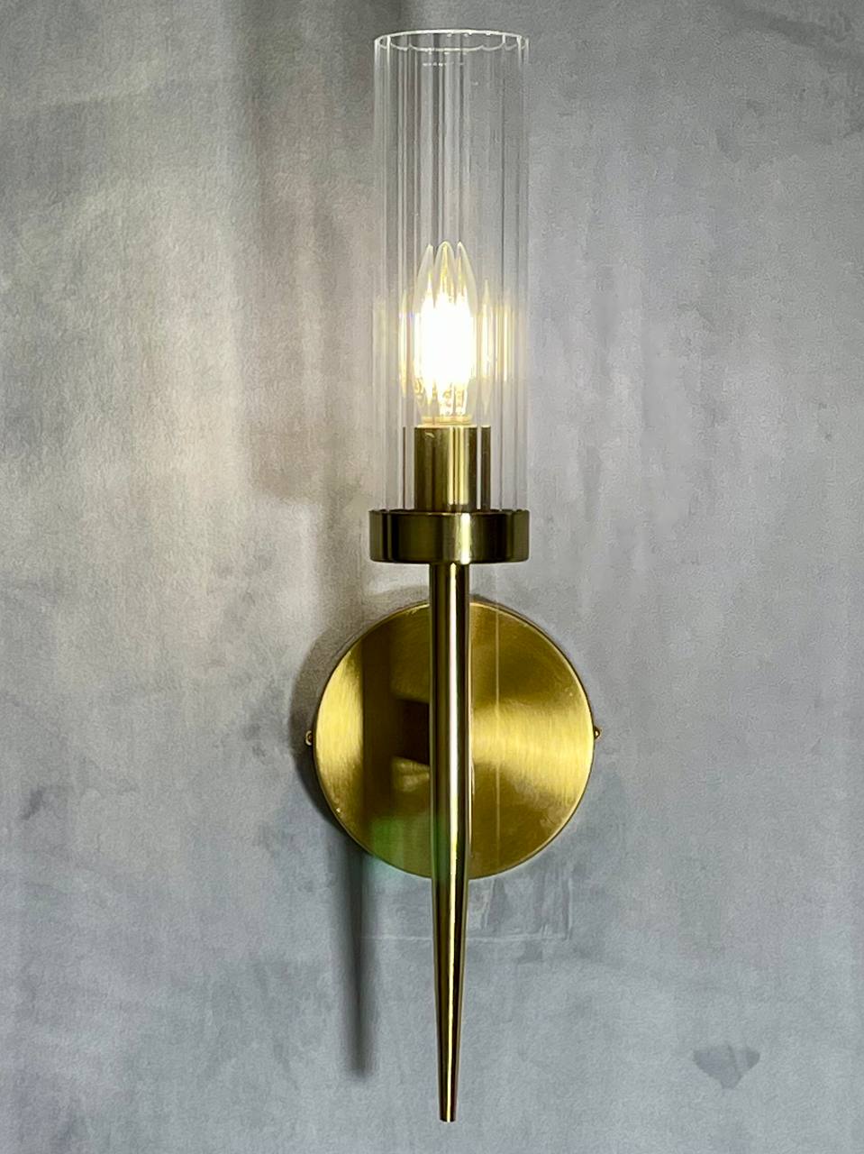 Настінний світильник золотий H-43 cm E14 Gold Curzone 251188-100006518