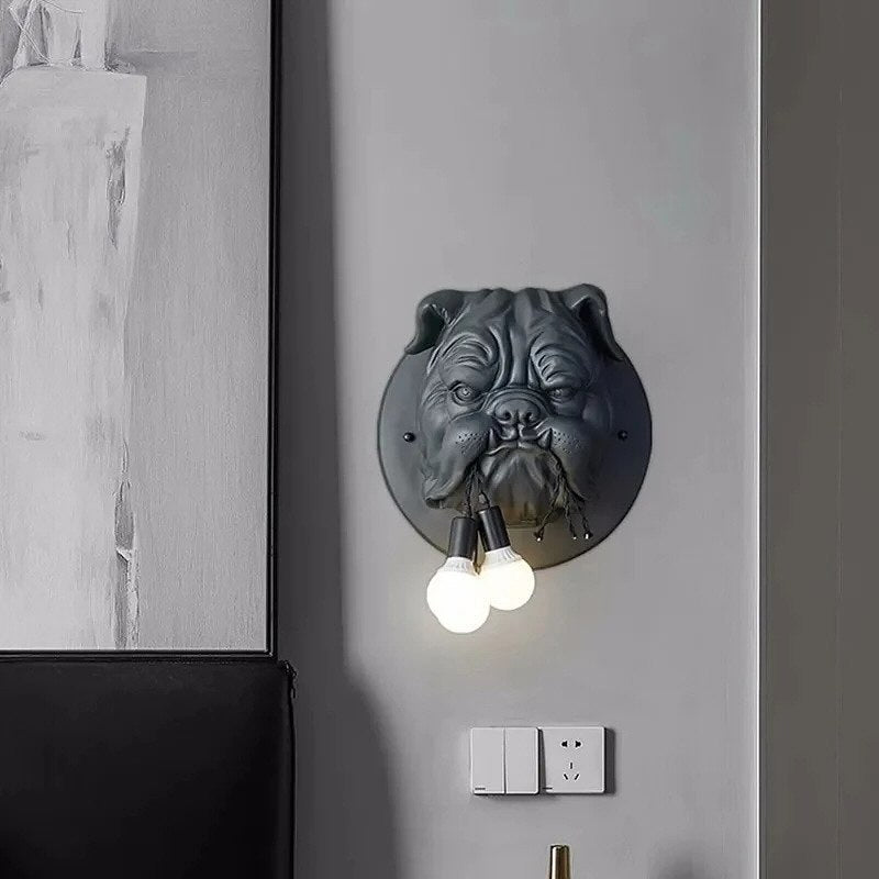Бра Bulldog lamp D-40 см Black / White 240158-100002987