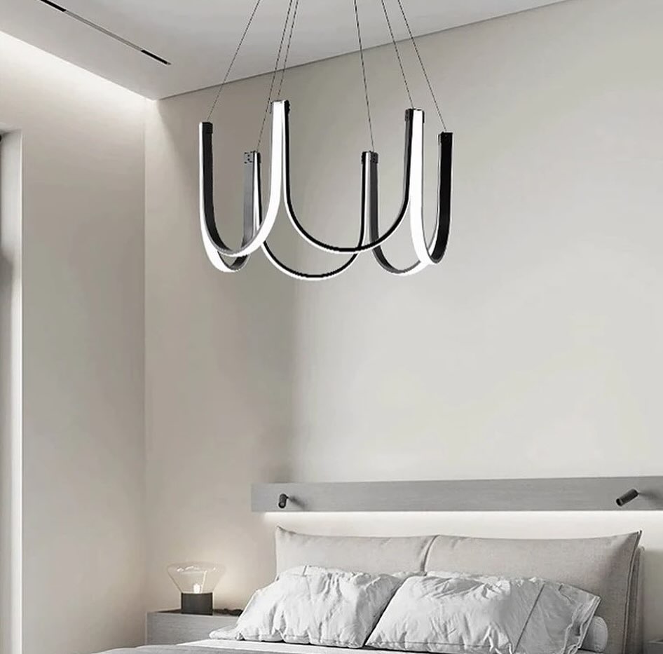 Підвісна люстра U-lamp D-65 см / D-80 см 3000К-6000К Black 240122-100002993