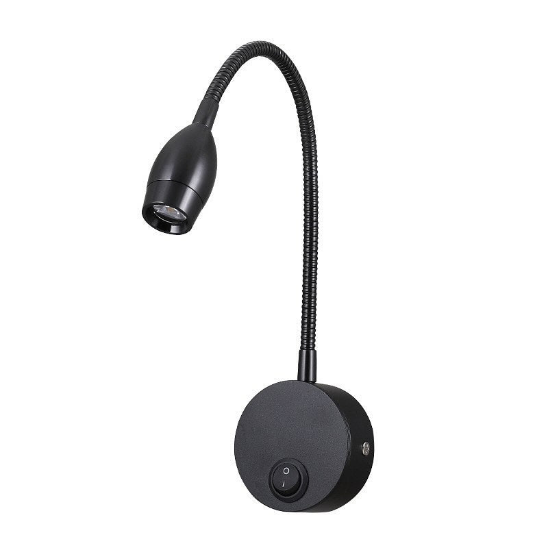 Бра з вимикачем на корпусі Flexi wall Black / White / Grey 4000K W-6,5 см Н-28 см 240227-100003079