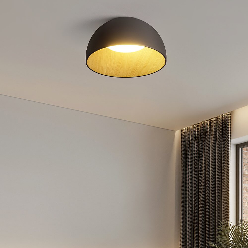Стельовий світильник з пультом Fine calm flat D-32 см / D-52 см 3000К-6000К Black 240319-100003143