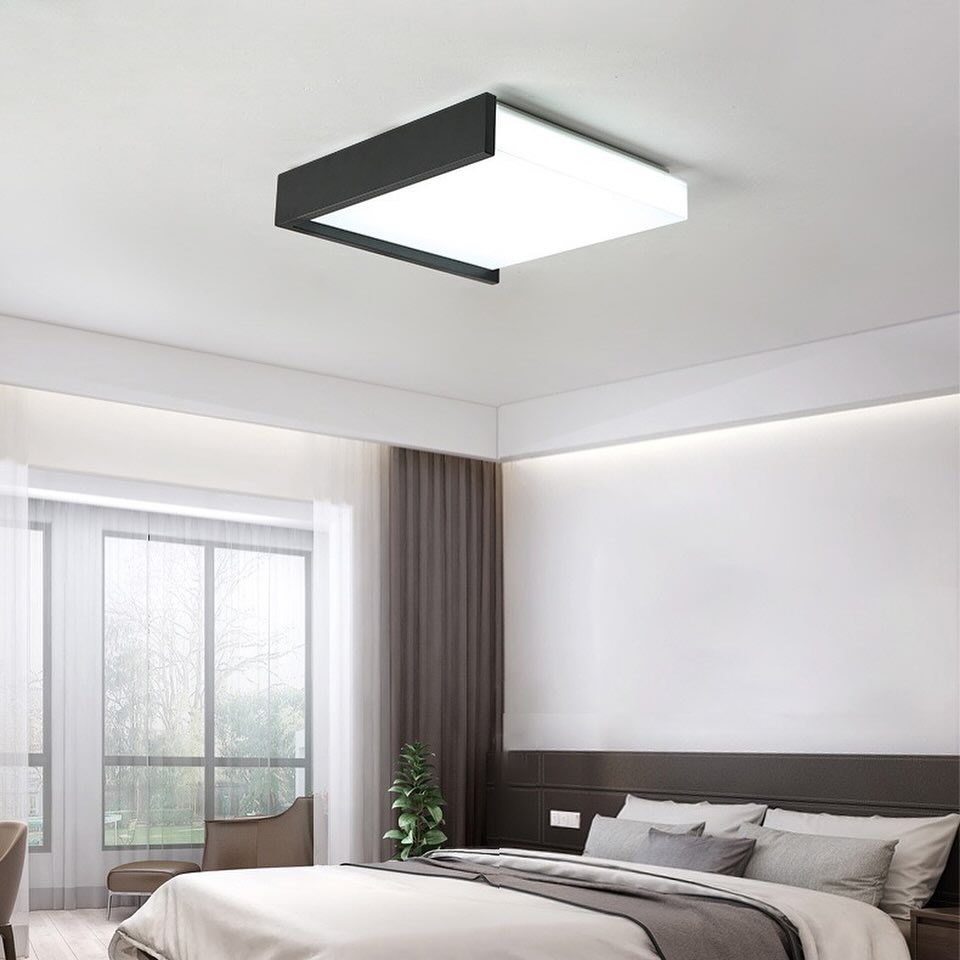 Стельовий світильник з пультом Quadro Black H-11 см W-55 см 48W 3000K-6000K 240319-100003162