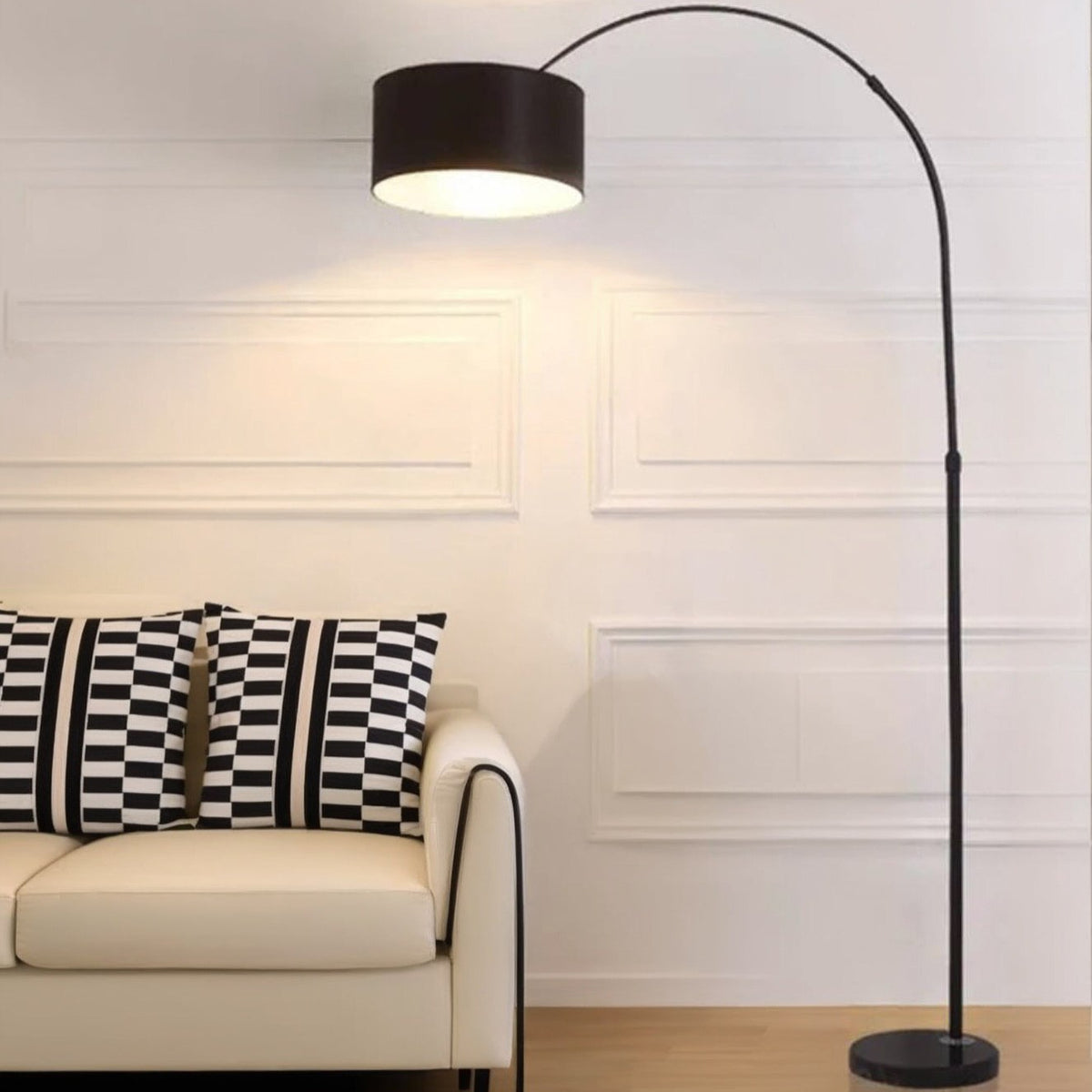 Торшер чорний H-185 cm D-30 cm E27 Black Cosy 240721-100003477