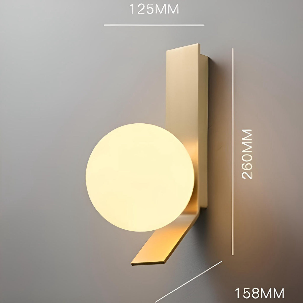 Світильник настінний Bollo G9 Gold + White 240818-100003519