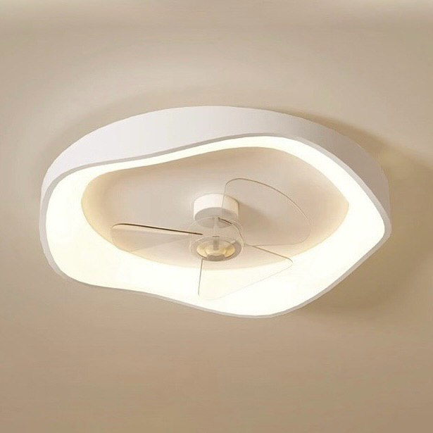 Стельовий світильник з вентилятором D-50 cm Led 32W White Ceiling wave fan 240922-100003761