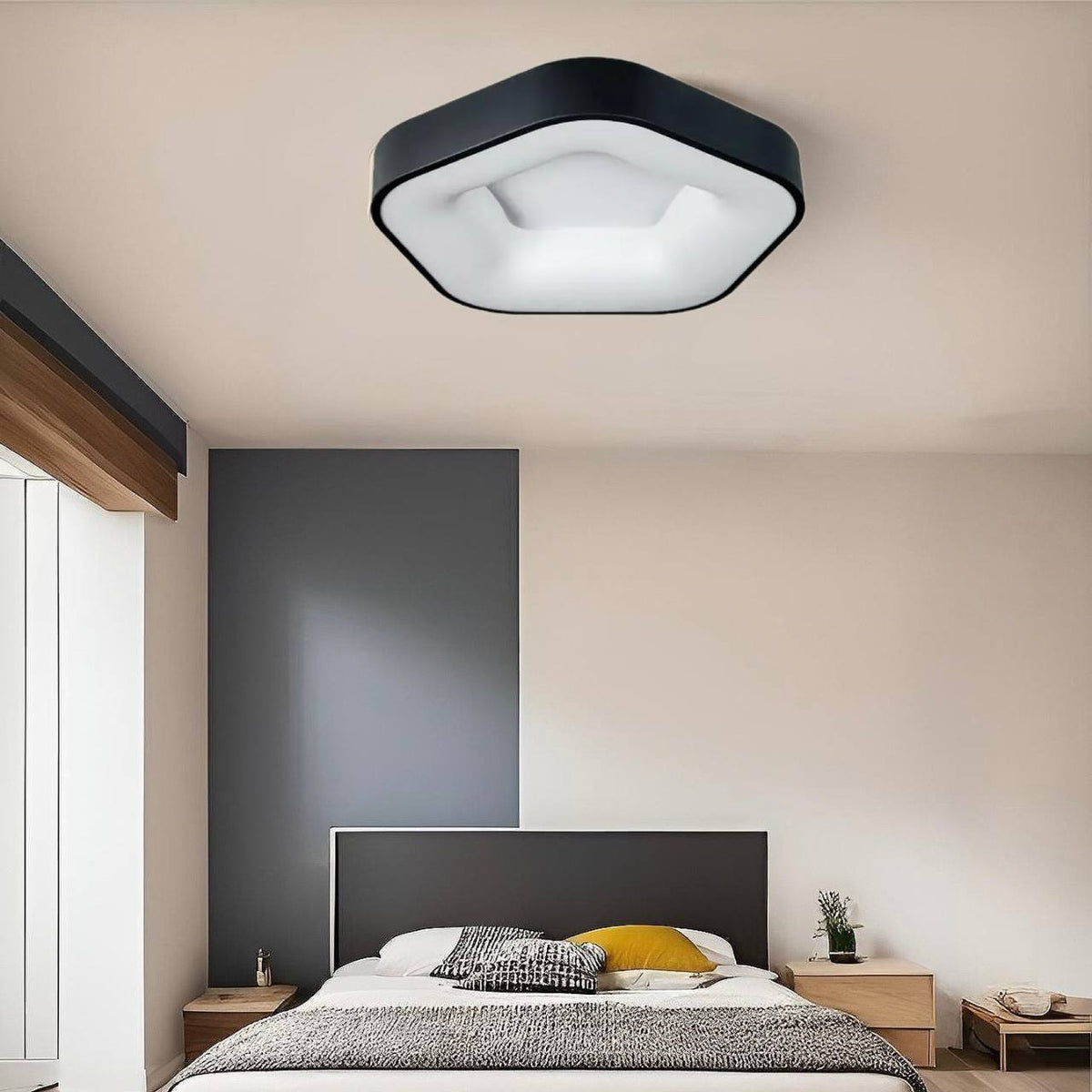 Стельова люстра 5 Corners D440 Led 50W 3000K 4500K 6000К Black 240931-100003777