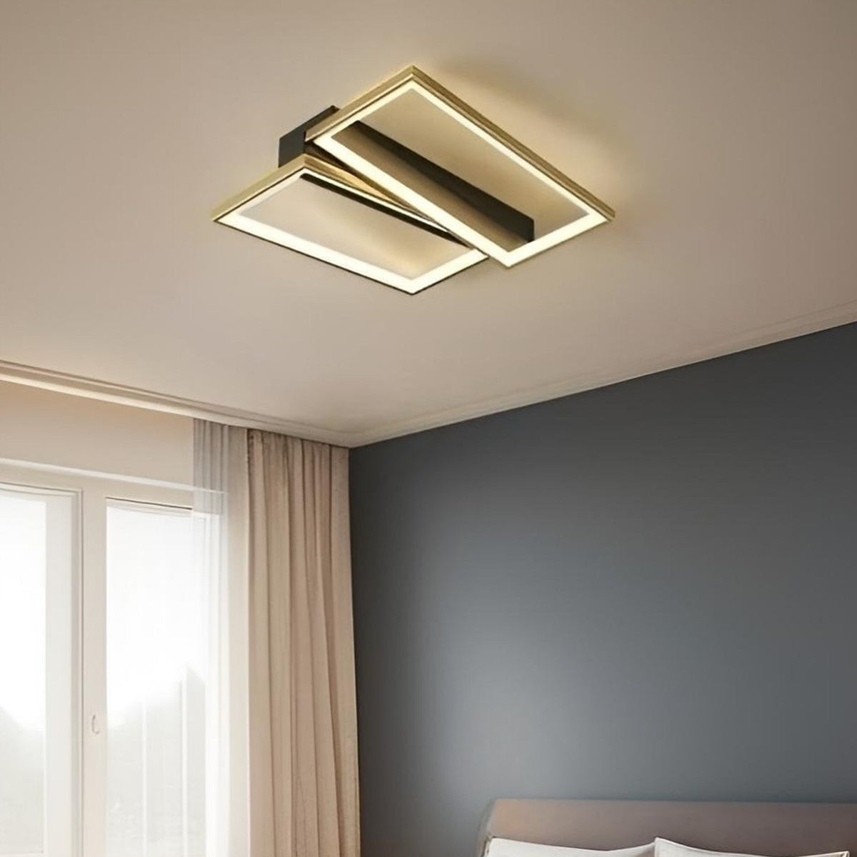 Стельовий світильник Domino Black + Gold L-45 cm Led 44W 3000K-6000K 241076-100003862