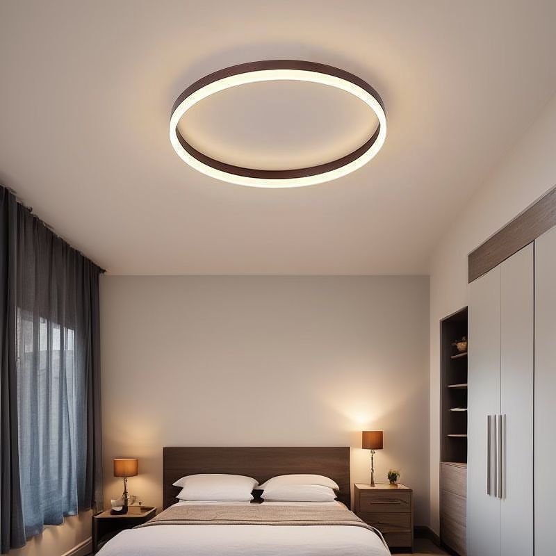 Стельовий світильник Ceiling Rimy Black / Coffee D300 Led 20W 3000-6000K 241019-100003896